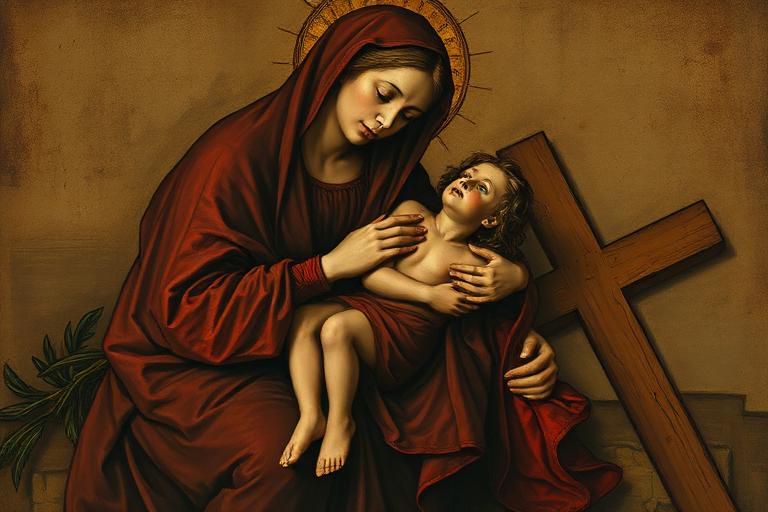 Pieta — ilustracja do Lamentu świętokrzyskiego